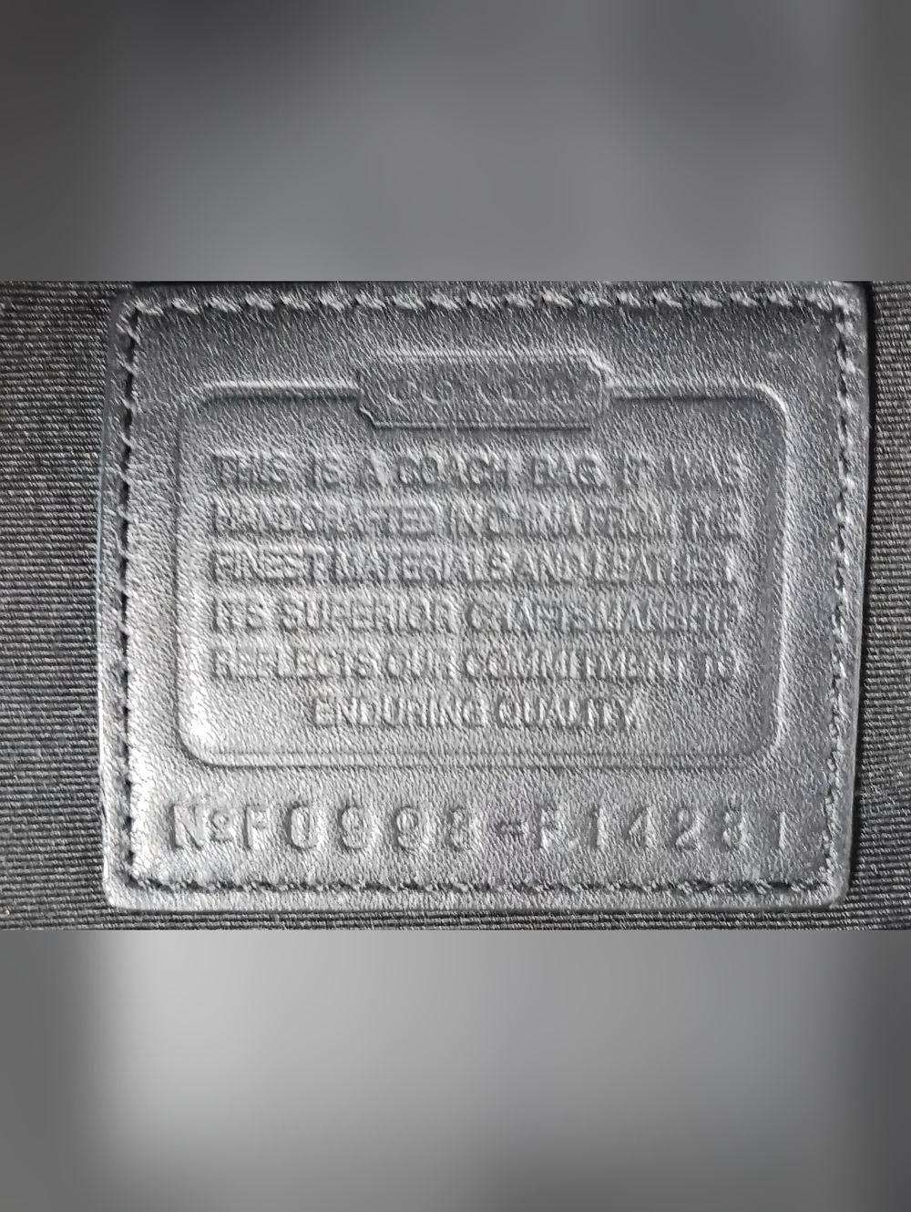 Coach Leather Trimmed East West Satchel - Picture 6 of 10